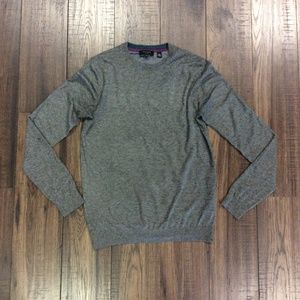 Gray Ted Baker London Long Sleeve Sweater